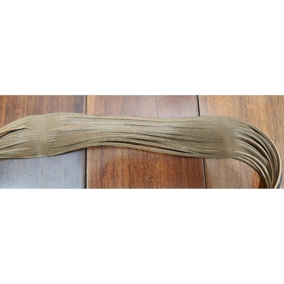 Women's leather belt Brown Size M/L - Picture 5 of 12